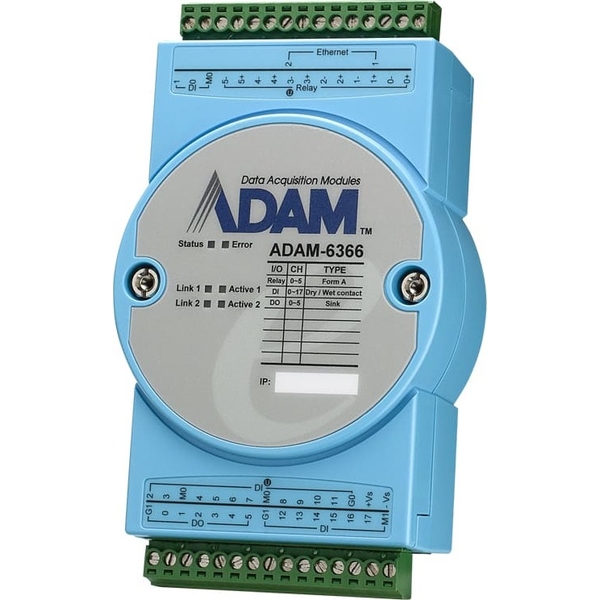 ADAM-6000V[Y OPC UA and Security Remote I/O_Relay Module ADAM-6366-A1