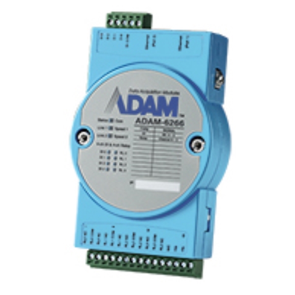 ADAM-6266 C[Tlbg[gI/O 6ch ≏[o Modbus TCPW[/4-ch+DI ADAM-6266-B