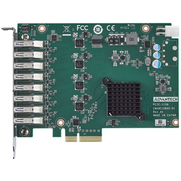 8 ports USB 3 vision interface card PCIE-1158-AE