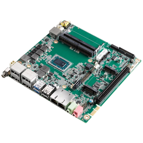 AIMB 産業用マザーボード 組込み向けAMD Ryzen R1505G mini-ITX: 3 DP 2×USB 3.1 4×USB2.0 6COM 12-24V DC入力 AIMB-228RG2-01A1E