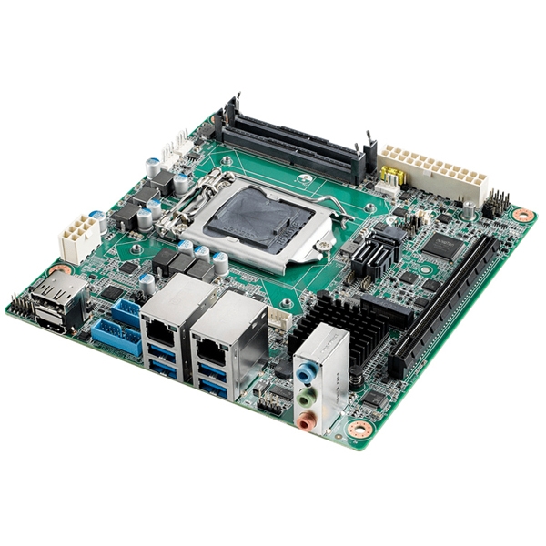 AIMB 産業用マザーボード mini-ITX LGA1200 DP/HDMI/VGA/PCIex16/2GbE RoHS AIMB-277G2-00A1E