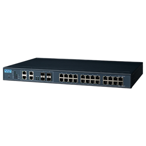 YƗpR~jP[VEKI 24G + 4G Combo Port PoE Managed Switch w/Wide Temp EKI-7428G-4CPI-AE