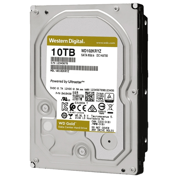 WD GoldV[Y 3.5C`HDD 10TB SATA6.0Gb/s 7200rpm/class 256MBLbV WD102KRYZ 0718037-872681