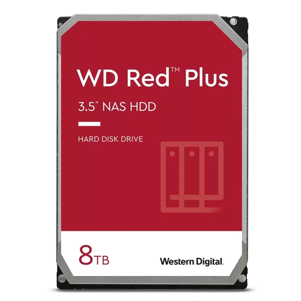 WD Red Plus HDD 3.5C` 8TB SATA6Gb/s 3Nۏ WD80EFPX 0718037-899817