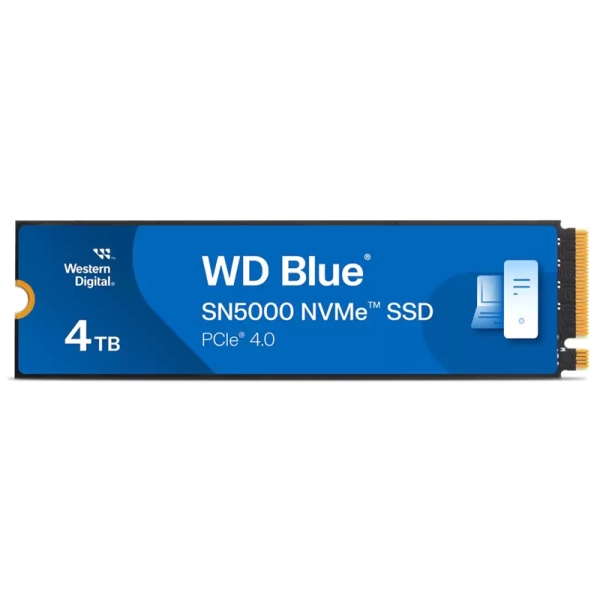 SSD 4TB WD Blue SN5000 (ǎő 5500MB/b) M.2-2280 NVMe WDS400T4B0E 0718037-898384