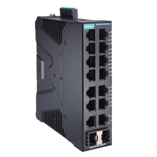 産業用 14+2Gポート ギガビット スマートイーサネットスイッチ SDS-3016-2GSFP