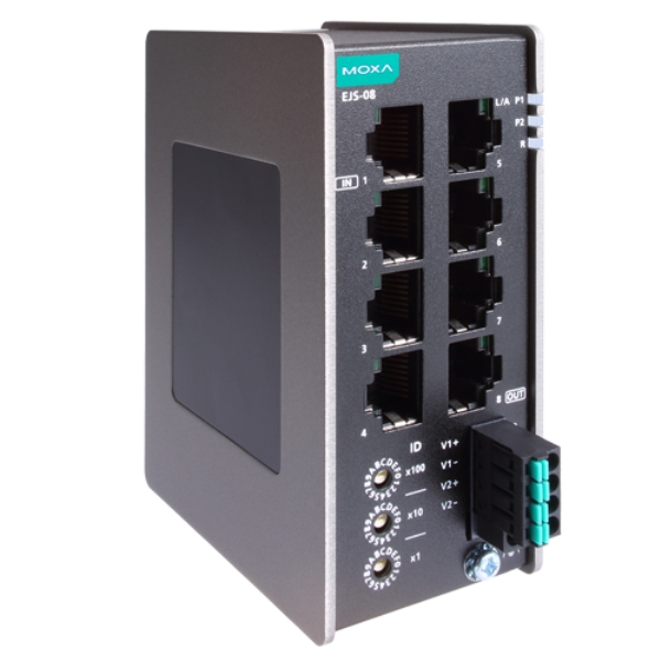 8ポート産業用EtherCATジャンクション (ワイド温度モデル) EJS-08-T