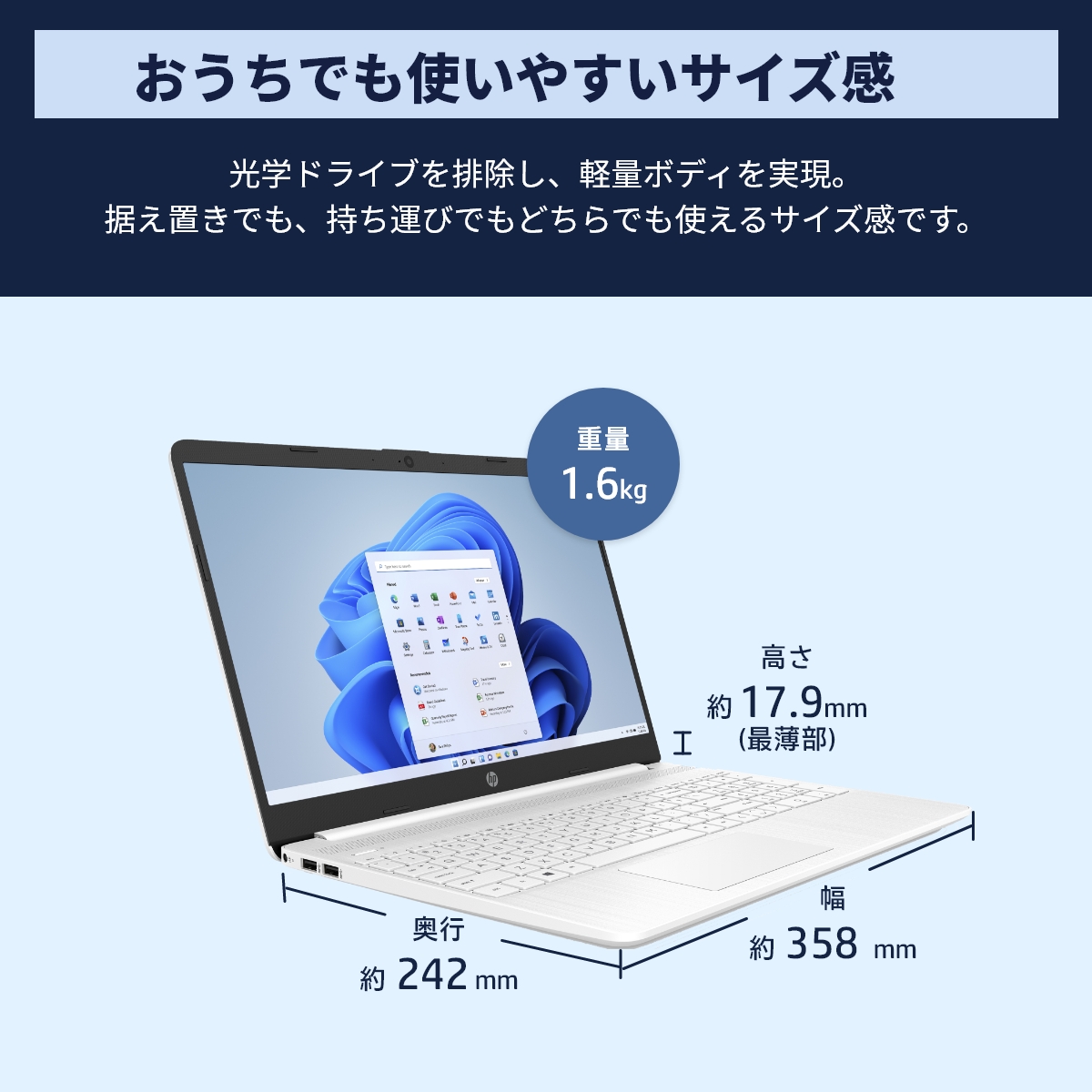 【超美品】HP Laptop 15s-fq3034TU（メモリ増設16GB）16GB