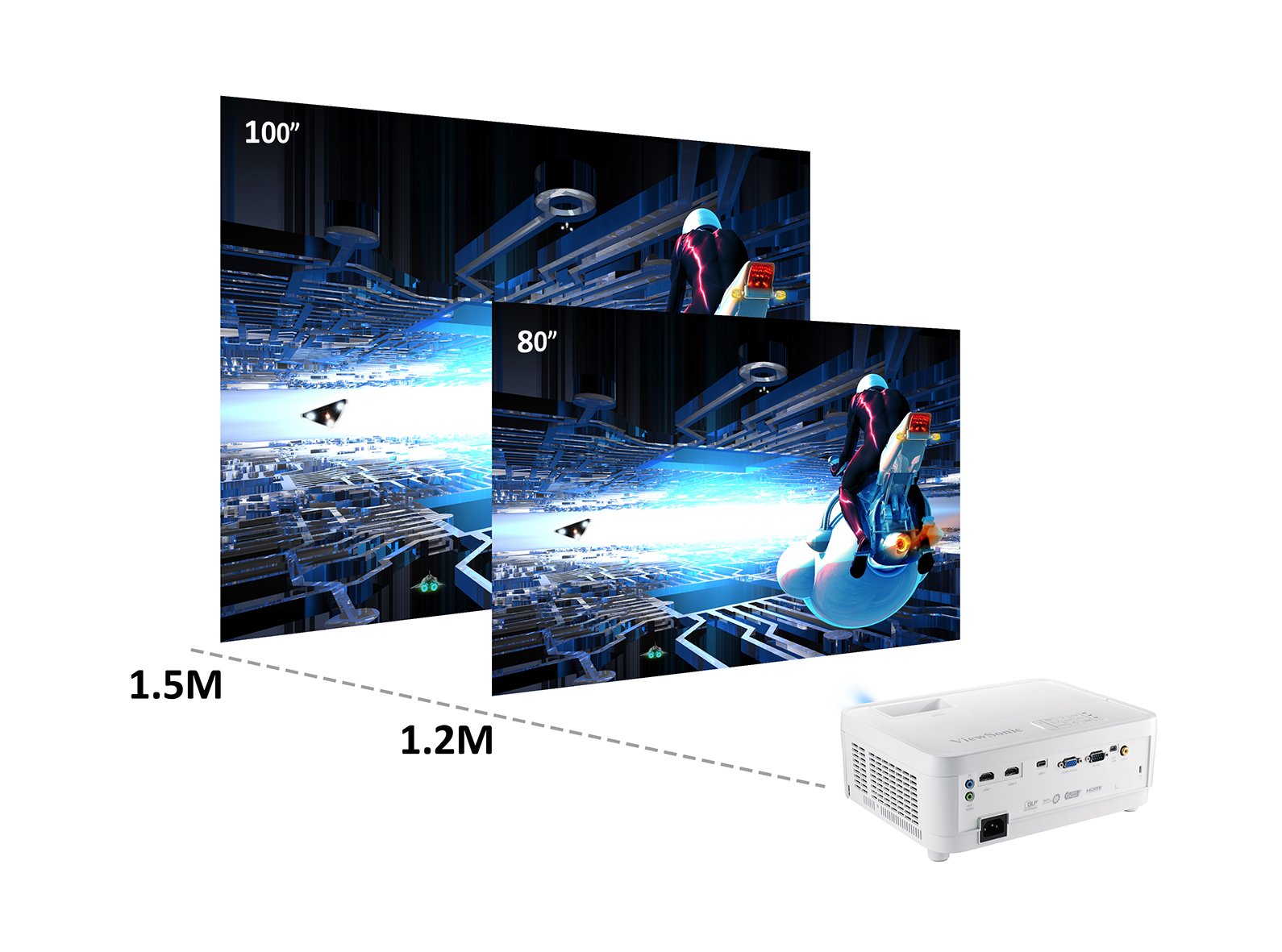 ViewSonic PX706HD フルHD短焦点プロジェクター - 映像機器