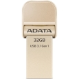 ADATA AI920 i-Memory フラッシュドライブ 32GB ゴールド (Lightning・USB 3.1/Windows・iOS 両対応) AAI920-32G-CGD