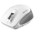 バッファロー（サプライ） Bluetooth BlueLED プレミアムフィットマウス Mサイズ ホワイト BSMBB500MWH