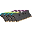 コルセア DDR4 3200MHz 32GBx4 DIMM 16-20-20-38 XMP 2.0 VENGEANCE RGB PRO SL Black for AMD & Intel CMH128GX4M4E3200C16
