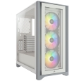 コルセア ATX ミドルタワー PCケース iCUE 4000X RGB Tempered Glass -White- CC-9011205-WW