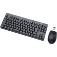 ワイヤレスミニキーボード&マウス/2.4GHz/メンブレン式/光学式マウス付/ブラック TK-FDM086MBK(エレコム)