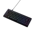 ゲーミングキーボード/V custom/有線/着脱式/メカニカル/ネオクラッチキーキャップ/テンキーレス/65%サイズ/クリッキー(青軸)/RGB/ブラック TK-VK300CBK（エレコム）