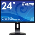 iiyama 24.1型ワイド液晶ディスプレイ ProLite XUB2495WSU (IPSパネル/WUXGA/DP/HDMI/D-Sub/USBハブ付/昇降/回転/スウィーベル) ブラック XUB2495WSU-B1