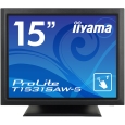 iiyama 15型タッチパネル液晶ディスプレイ ProLite T1531SAW-5 （超音波方式/USB通信/シングルタッチ/防塵防滴/D-SUB/HDMI/DP） ブラック T1531SAW-B5