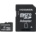 Class 10対応 microSDHCメモリーカード（SDメモリーカード変換アダプター付き） 16GB EX-MSDC10/16G