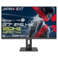 JAPANNEXT ゲーミング液晶ディスプレイ 27型/3840×2160/HDMI×2、DP×2