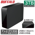 バッファロー USB3.1(Gen1)/USB3.0用 外付けHDD 3TB ブラック HD-NRLC3.0-B
