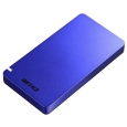 バッファロー USB3.2(Gen2) ポータブルSSD 480GB ブルー SSD-PGM480U3-L
