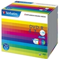 三菱ケミカルメディア DVD-R 4.7GB PCデータ用 1-16倍速 20枚スリムケース入り ワイド印刷可能 DHR47JP20V1