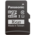 パナソニック(家電) 16GB microSDHC UHS-I メモリーカード RP-SMGB16GJK