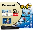 パナソニック(家電) 録画用2倍速ブルーレイディスク片面1層50GB（追記型） 5枚+1枚パック LM-BR50W6S