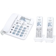 パナソニック(家電) コードレス電話機（子機2台付き）（ホワイト） VE-GD36DW-W