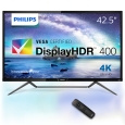 42.5型 4K Display HDR400対応 MVA液晶ディスプレイ 5年間フル保証 436M6VBRAB/11