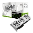 PNY グラフィックボード PNY GeForce RTX4070Ti 12GB VERTO LED 3FAN White Edition VCG4070T12TFWXPB1