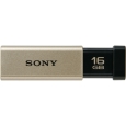 SONY USB3.0対応 ノックスライド式高速USBメモリー 16GB キャップレス ゴールド USM16GT N
