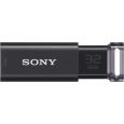 SONY USB3.0対応 ノックスライド式USBメモリー ポケットビット 32GB ブラック キャップレス USM32GU B