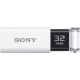 SONY USB3.0対応 ノックスライド式USBメモリー ポケットビット 32GB ホワイト キャップレス USM32GU W