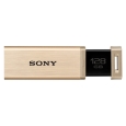 SONY USB3.0対応 ノックスライド式高速（226MB/s）USBメモリー 128GB ゴールド キャップレス USM128GQX N