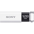 SONY USB3.0対応 ノックスライド式USBメモリー ポケットビット 128GB ホワイト キャップレス USM128GU W