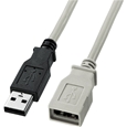 USB延長ケーブル（5m・ライトグレー）