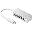 USB TypeC カードリーダー(シルバー) ADR-3TCML36S