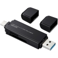 USB Type-Cコンパクトカードリーダー ADR-3TCMS6BK